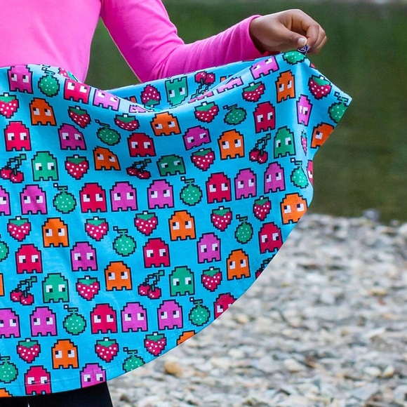 Princess Awesome PAC MAN Arcade Gamer Twirl Dress Girls 6 6T - Picture 6 of 6